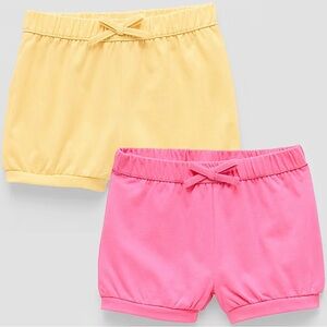 NWT 1 set of 2 cotton blend bubble shorts 18 mos